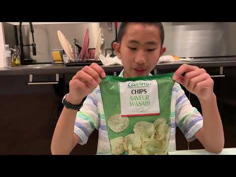 Wasabi potato chips