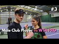 Male club player vs female pro  tiebreak to 10 epic battle