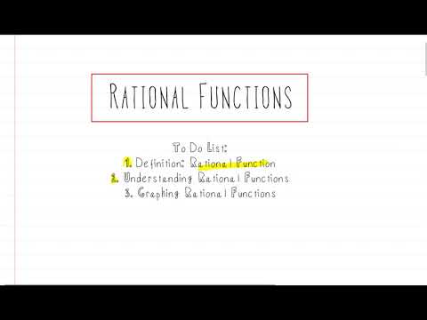 Algebra: Intro to Rational Functions - YouTube