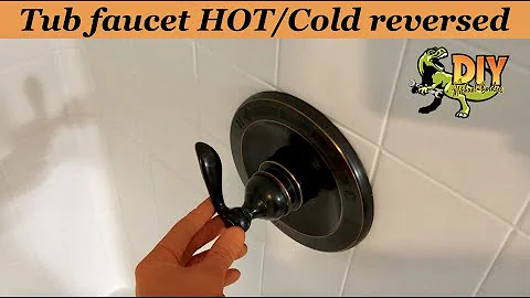 Reversed HOT and COLD shower handle - DIY fix