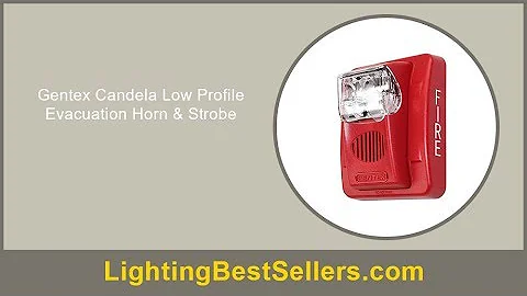 gentex candela low profile evacuation horn strob