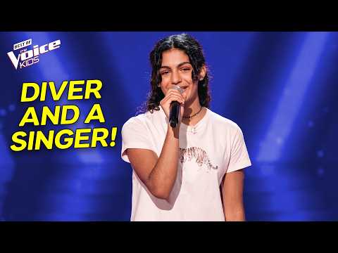14-Year-Old National Diver Became A Rock Star on TV! | The Voice Kids