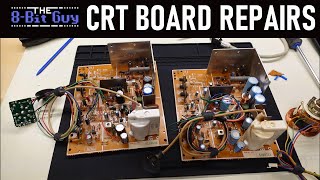 Fixing a couple arcade CRT boards for David Murray