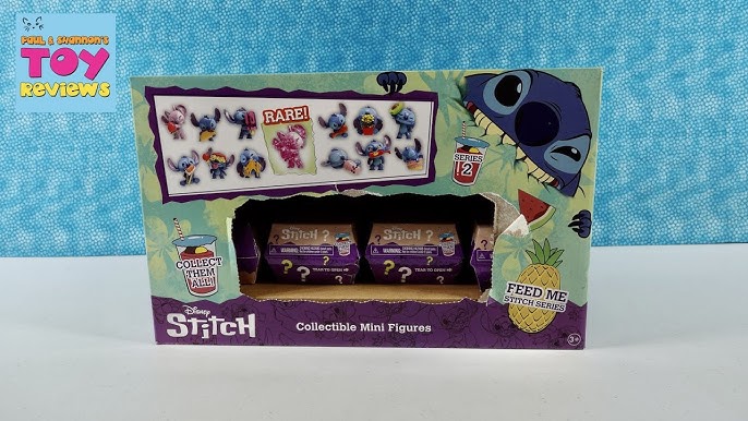 Disney Stitch Feed Me Series Capsule Collectible Mini Figures, Kids Toys  for Ages 3 up 