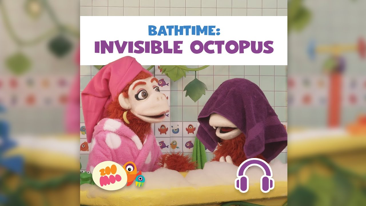 Can anyone see the octopus? | Bath Time: Invisible Octopus | @ZooMoo ...