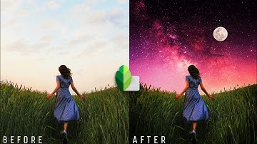 Changing the image from day to night | double exposure | snapseed tutorial
