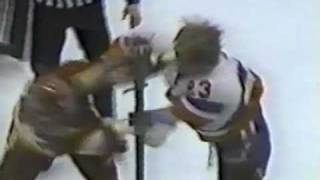 Neil Sheehy vs Bob Nystrom Feb 19, 1985