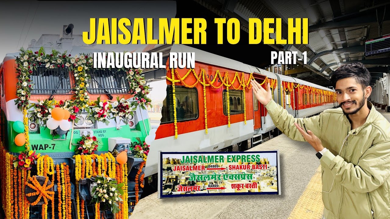 Inaugural Run of Jaisalmer Express from Jaisalmer to Delhi  | Part -1 #train 