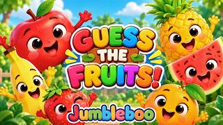 Guess the Fruits! 🍎🍌🍓 | Fun Fruit Quiz for Kids | Learn 15 Fruits | Preschool Songs screenshot 1