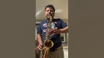 Day 1 of learning saxophone