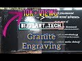 Granite engraving | with chemical | sticker | paint | BIJU ART TECH