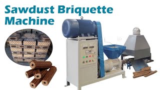 Sawdust Briquette Machine | Sawdust Briquettes Making Process | Biomass Charcoal Making Machine