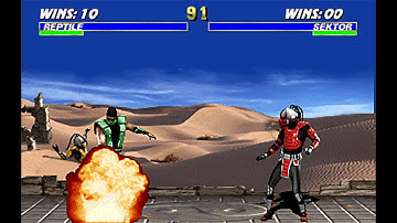 Ultimate Mortal Kombat 3 - Reptile - Invisibility