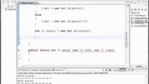 How to Program Merge Sort