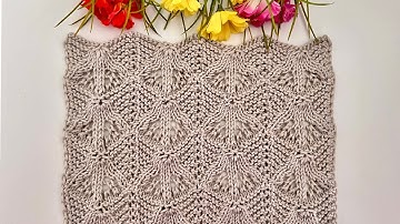 MOST ELEGANT openwork knitting pattern | Summer pattern for top, tunic, vest, cardigan, stole