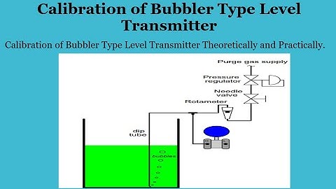 Calibration of Bubbler Type Level Transmitter / Bubbler Method of Level Measurement / Level.