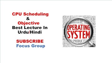 #6 CPU Scheduling | Scheduling Objective | Lecture 1 in Urdu/Hindi
