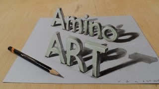 Draw a 3D Art Amino, Magic Letters, Optical Illusion screenshot 4