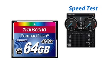Transcend 400X 64GB CompactFlash/CF UDMA 7 - Blackmagic Speed Test