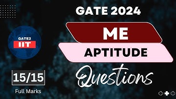 GATE ME 2024: Aptitude Questions || #gate2024 #gate #iit #aptitude #maths #exam #college #education