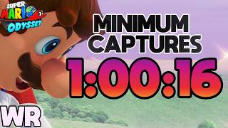 [fWR] Super Mario Odyssey Minimum Captures [13] Speedrun in 1:00:16 [1P]