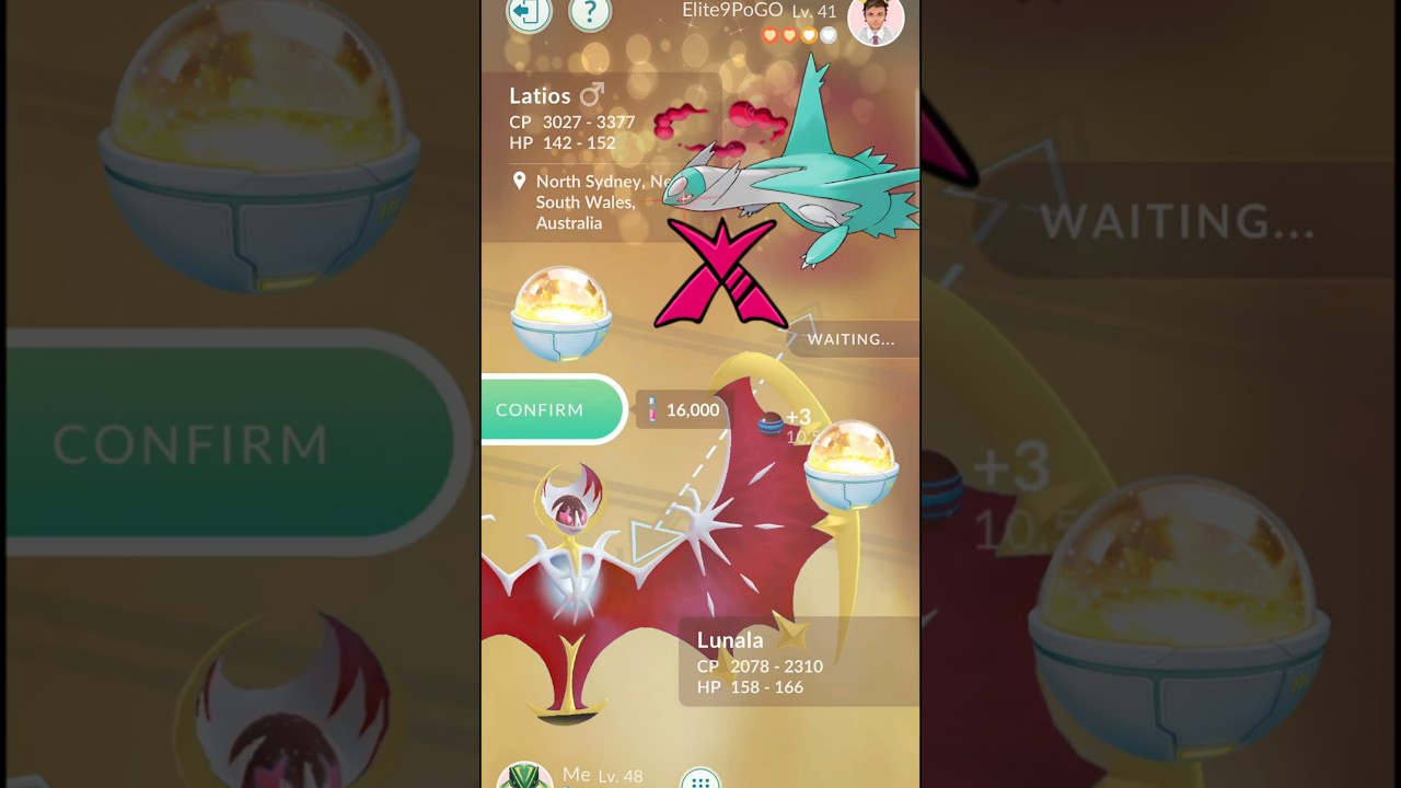 Using Lucky Trinket For✨️Shiny Dynamax Latios in Pokemon Go