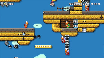 Koopa Airships by Martin - Super Mario Maker - No Commentary 1AF