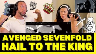 First Time Hearing Avenged Sevenfold  Hail To The King Reaction  ONE OF OUR FAVES! AWESOME SONG!