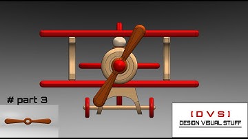 Toy aeroplane design part 3 using solid works