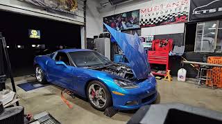 2008 c6 vette F1X procharged on dyno