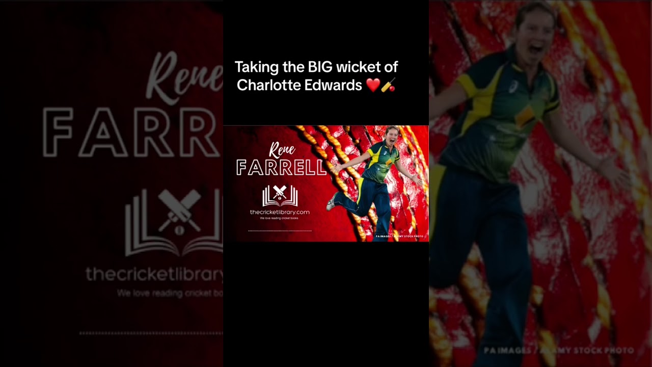 Former Australian fast bowler Rene Farrell on taking the big wicket of Charlotte Edwards 🏏👌