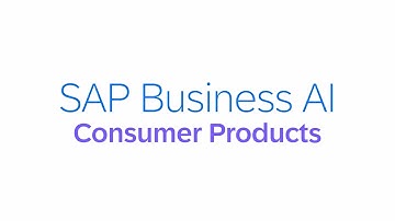 SAP Business AI for Consumer Products | SAP Business Suite