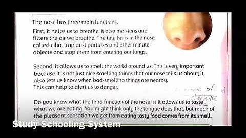 Online Video Lecture on Unit#1.4 Nose from Science Factor 3 by Ms.Laraib