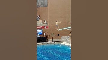 Junior Olympics Dive Competition 5235D Back 1 1/2 Somersault 2 1/2 Twists Dive Region 5 Ohio 3M