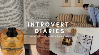 Vlog  Introvert Diaries Spring Light Milky Perfume U0026 Old Books