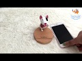 Wooden doggo mobile phone stand  doggy phone stand  bigsmallin