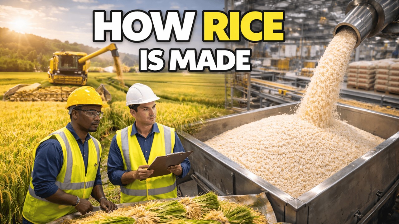 Mass Rice Farm Mass Production Process of Rice | Harvesting to Distribution - YouTube