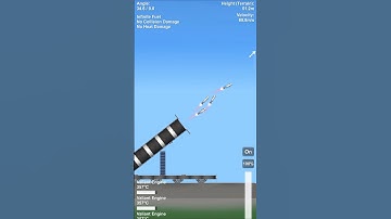I launched my 8 mini missiles from the same launcher #sfs #isro #nasa #shorts