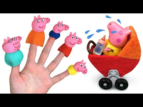 Finger Family Song | Peppa Pig | Nursery Rhymes & Kids Songs | Little Nina