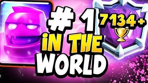 #1 IN THE WORLD! 7134 TROPHIES! BEST ELIXIR GOLEM DECK in CLASH ROYALE!