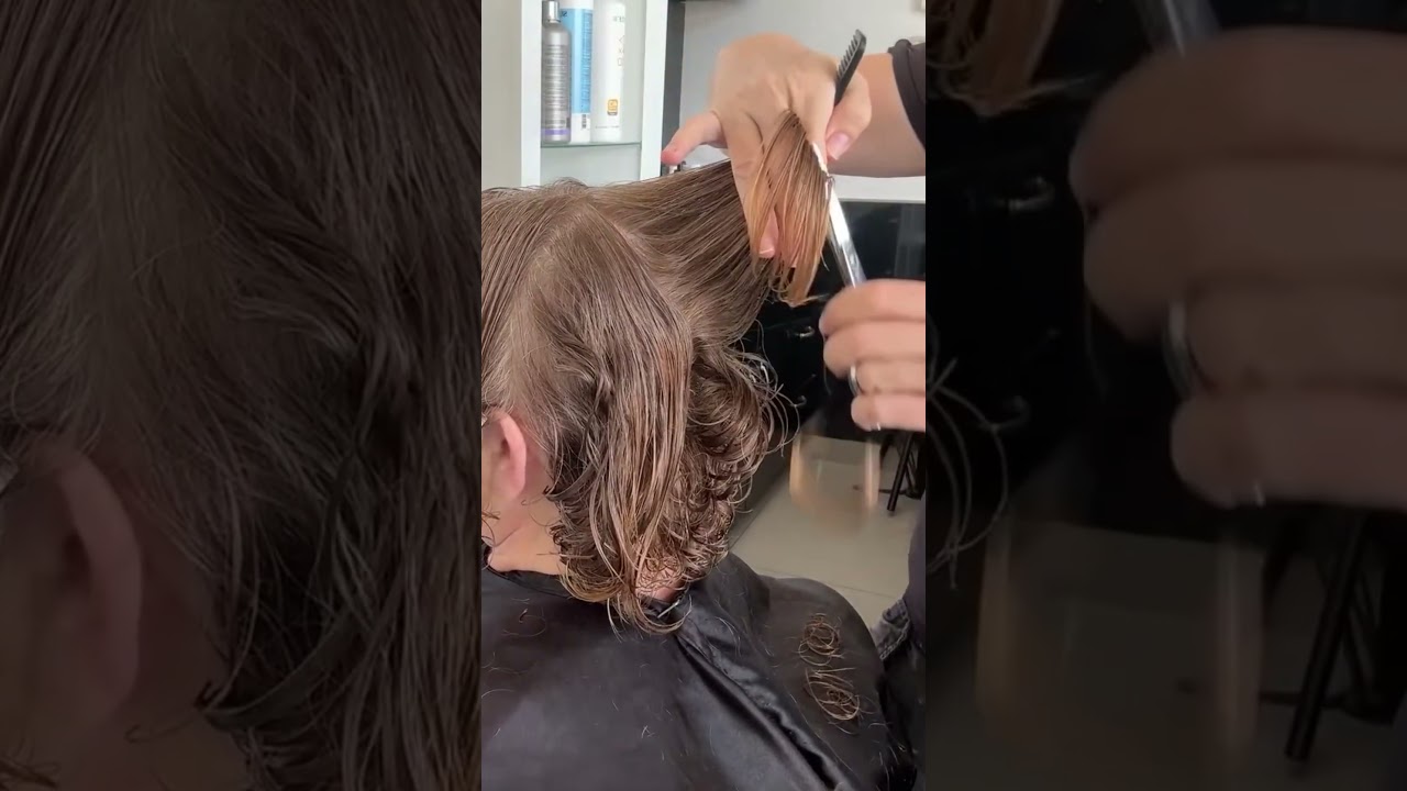 Layer haircut short #haircut #hairstyle #beauty #hair #blowup #video #shorts #usa #amalhermuz #diy