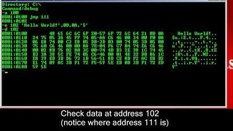 Old school assembly "Hello World!": Method 2