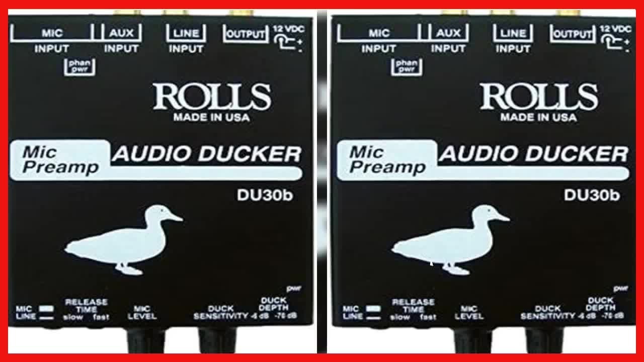 ROLLS DU30b マイクプリアンプ オーディオダッカー Rolls DU30b Audio Ducker/ Mic & Music Preamp