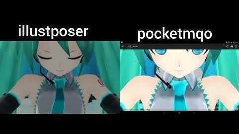 [MMD] underwater: pocketmqo vs illustposer.