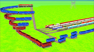 BUMPY CROSSING AND RICKY CROSSING BACK TO BACK CROSSING ON FIVE TRACKS RAILROADCROSSING |Train Sim |