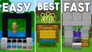 3 EASY XP Farms For Beginners In Minecraft Bedrock 1.20! (Fish Farm, Mob Farm)