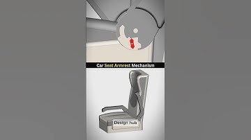 Armrest adjustment system - Rate this mechanism from 1 to 10 #cad #solidworks #3ddesign #mech