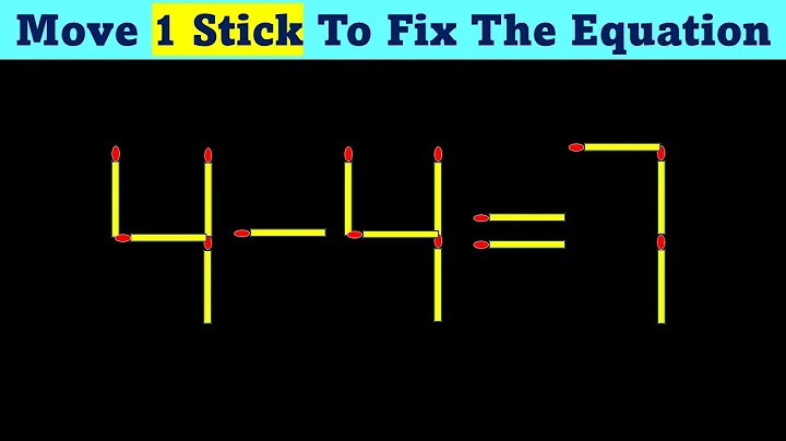 Matchstick Puzzle - Fix The Equation #matchstickpuzzle #simplylogical
