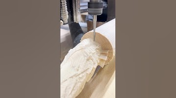 More rotary action #cnc #rotary #asmr #woodworking #shorts