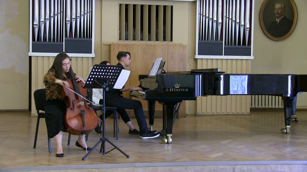 С. Джербашян Соната для віолончелі і фортепіано. Зубай Юрій - ф-но,Ольга Мільграндт - віолончель